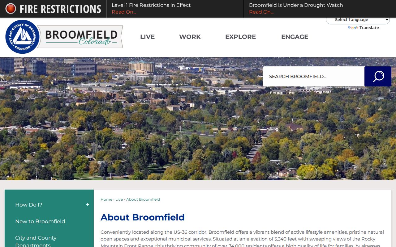 Broomfield residents directory city and county identity record