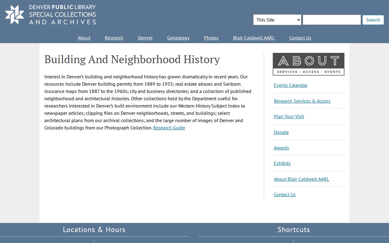 Broomfield previous residents building and neighborhood history resources